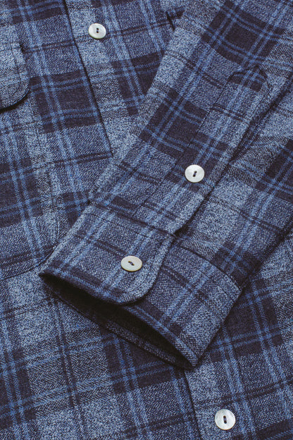 【Fucking Awesome- ファッキングオーサム】BRUCE'S FLANNEL / BLACK NAVY（シャツ/ブラックネイビー)