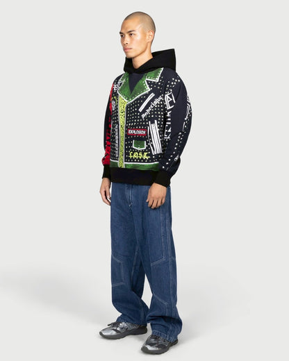 【PLEASURES - プレジャーズ】EXPLOSION HOODIE / BLACK (フーディー/ブラック)