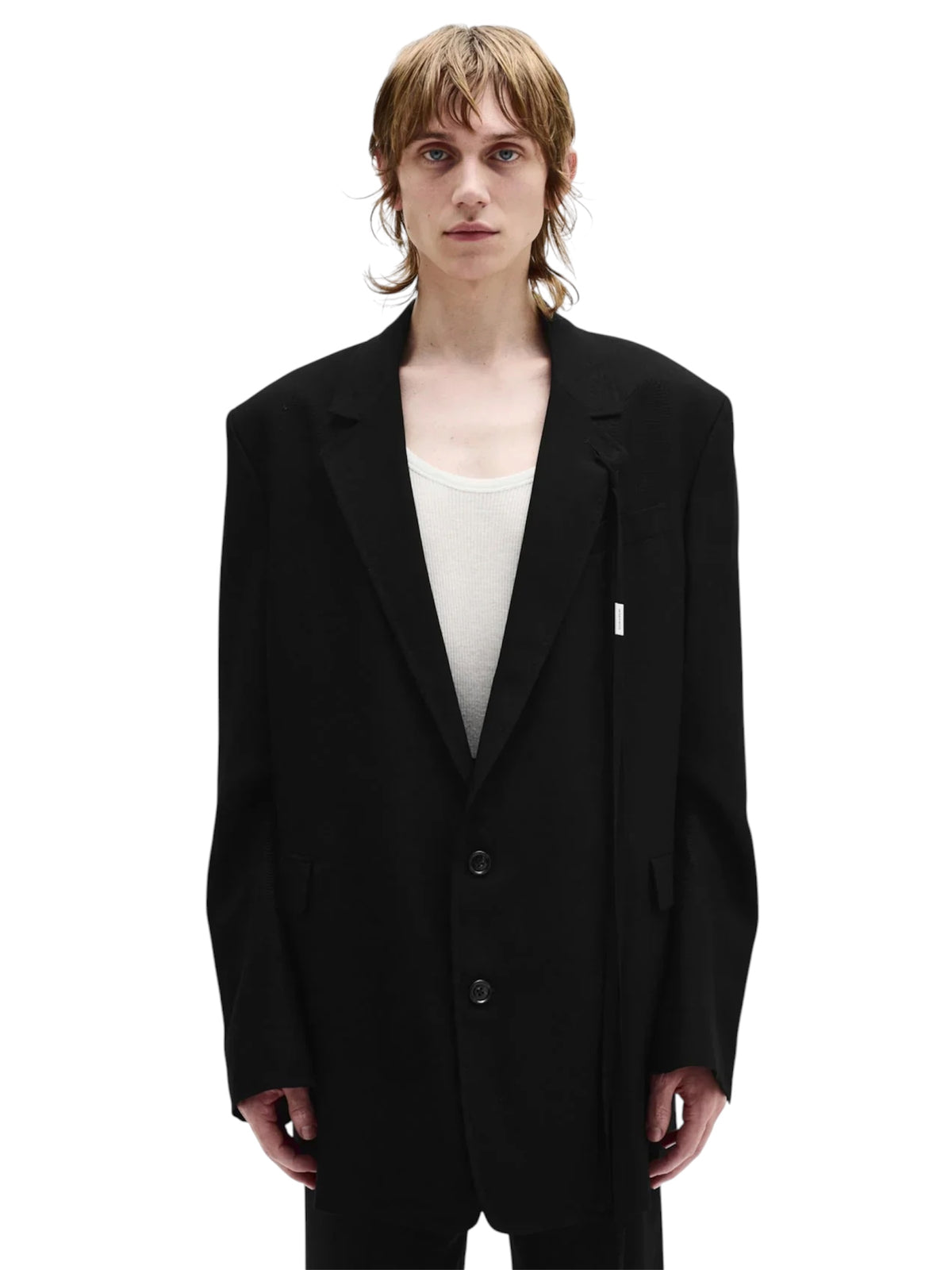 【ANN DEMEULEMEESTER - アン ドゥムルメステール】Dalmar Anthoon High Comfort Tailored Blazer / BLACK(ジャケット/ブラック）