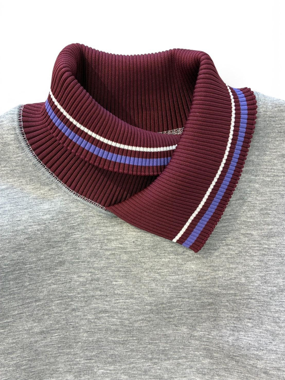 【kolor BEACON - カラー ビーコン】26WBM-T04232-03 Tops / Heather Gray (スウェットシャツ/ヘザーグレー）