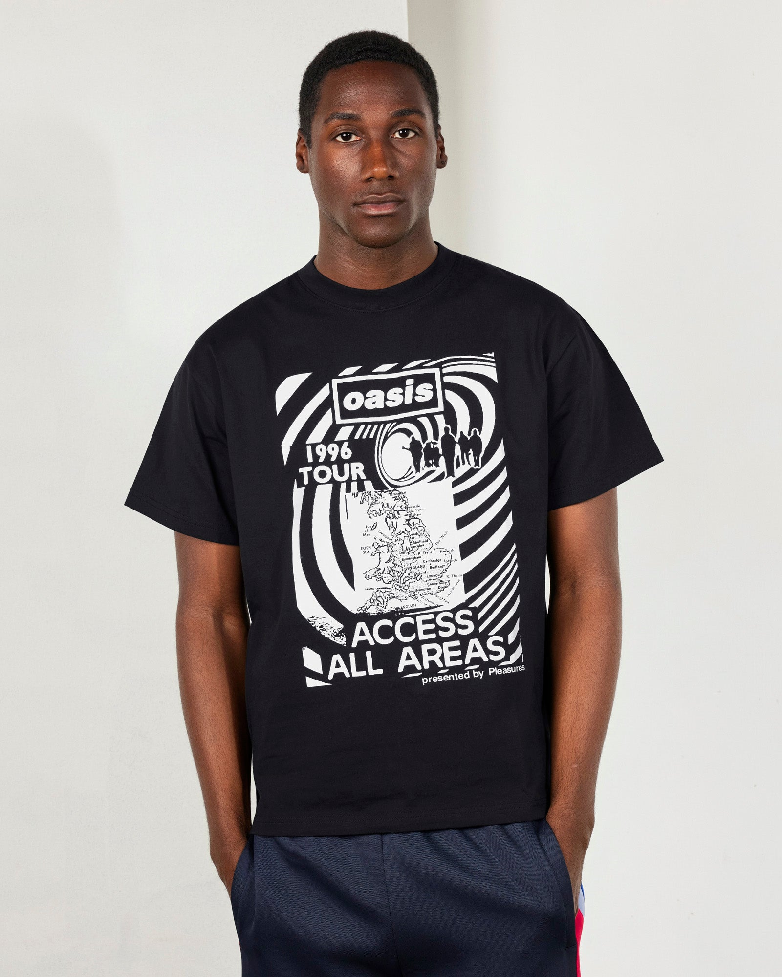 PLEASURES - プレジャーズ】ALL ACCESS T-SHIRT / BLACK (Tシャツ