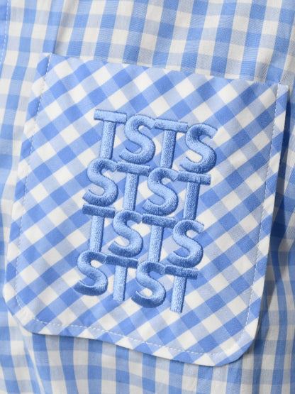 【TSTS -ティーエスティーエス】TSTS GINGHAM SHIRT / BLUE GIMGHAM (シャツ/ブルーギンガム)