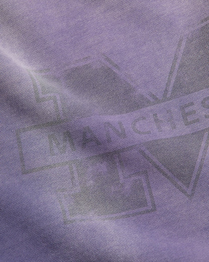 【ANACHRONORM - アナクロノーム】AN389 MANCHESTER PRINTED CUT-OFF SWEAT PARKA / NAVY (スウェット/ネイビー)