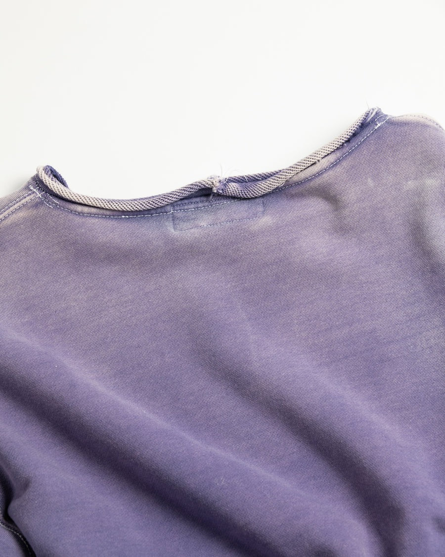 【ANACHRONORM - アナクロノーム】AN389 MANCHESTER PRINTED CUT-OFF SWEAT PARKA / NAVY (スウェット/ネイビー)
