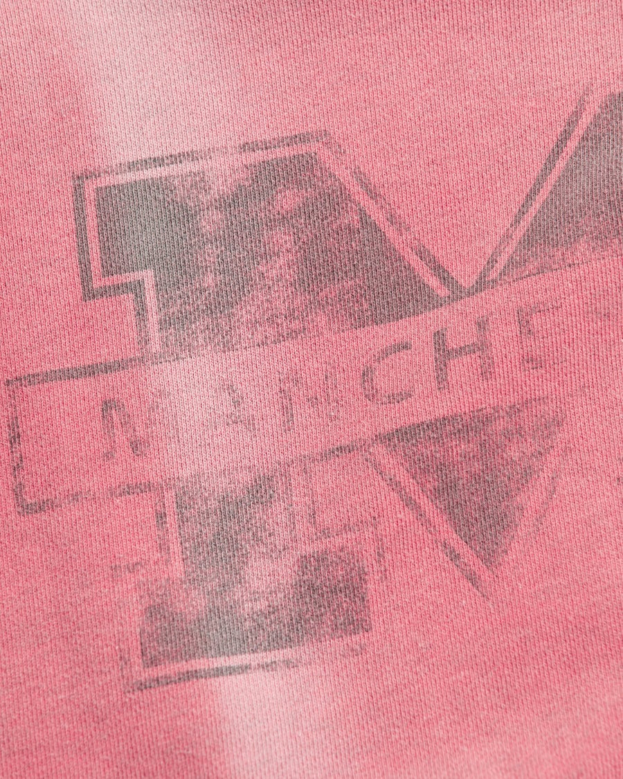【ANACHRONORM - アナクロノーム】AN389 MANCHESTER PRINTED CUT-OFF SWEAT PARKA / RED (スウェット/レッド)