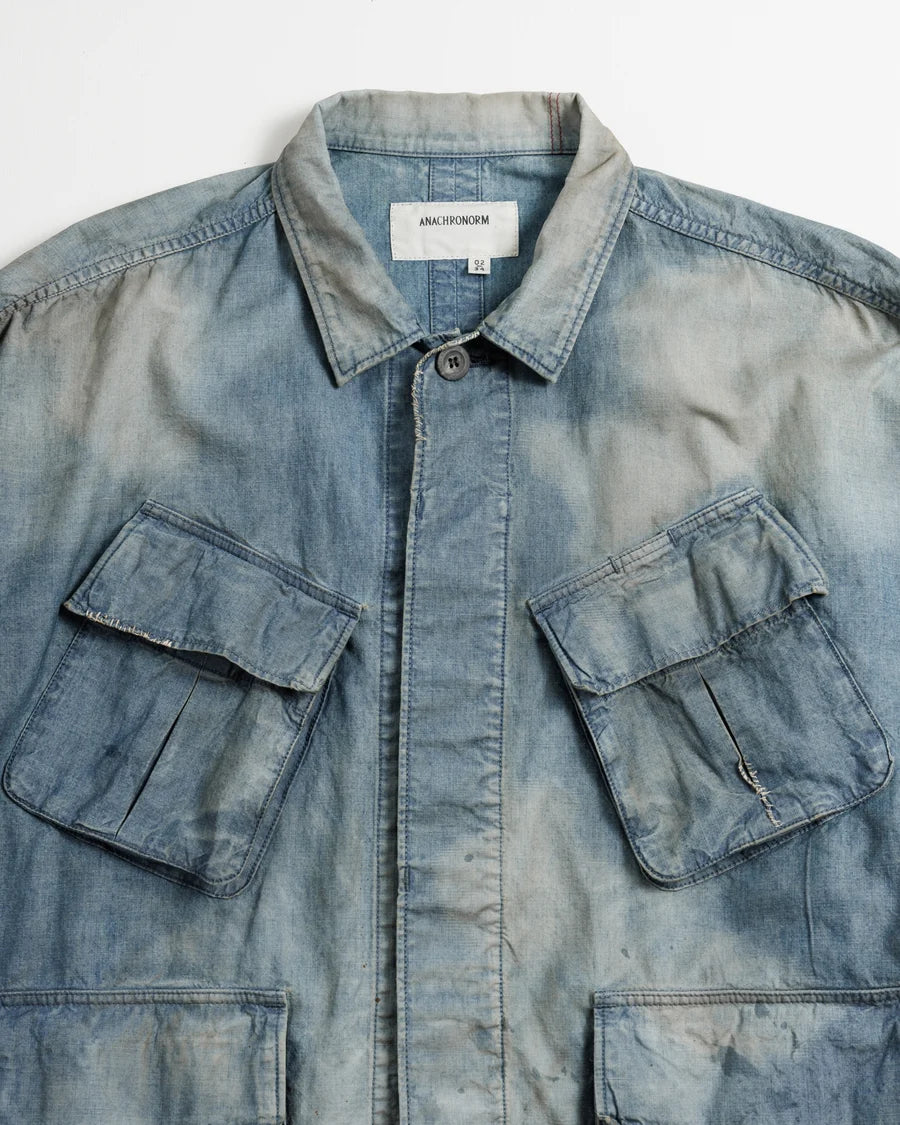 【ANACHRONORM - アナクロノーム】CHAMBRAY REMAKED FATIGUE JACKET / INDIGO (ジャケット/インディゴ)