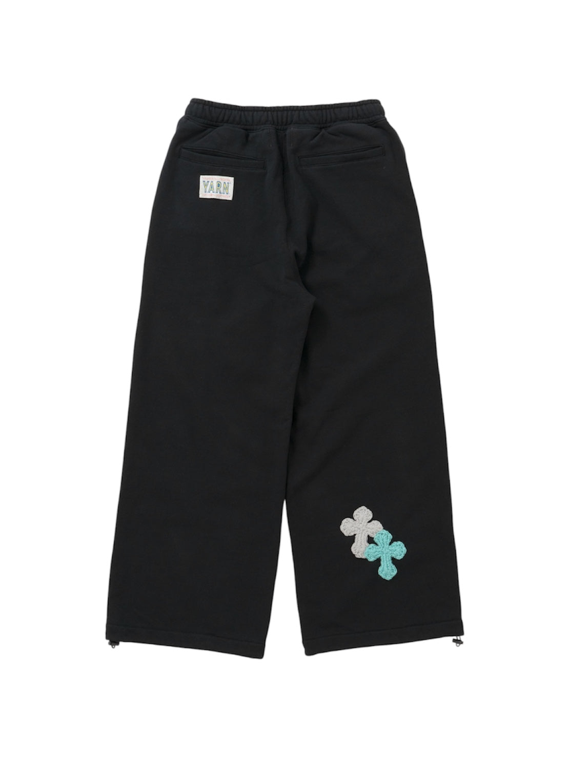 【Perfect ribs® × Y.A.R.N.】New Super Wide Sweat Pants (スウェットパンツ/ブラック)
