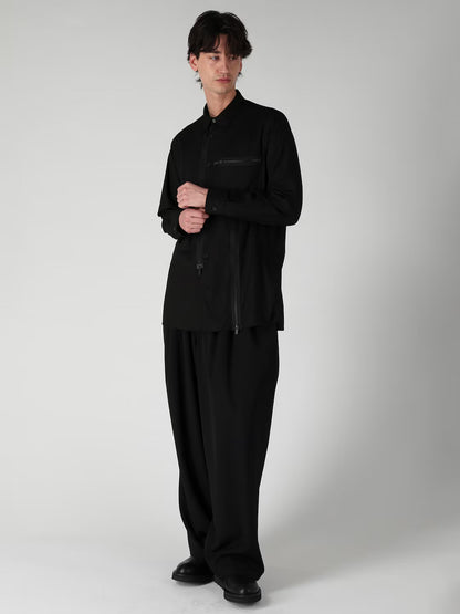 【Y's for men - ワイズフォーメン】REMAKE SHIRT TYPE 4 / BLACK (ジャケット/ブラック)