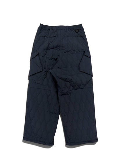【White Mountaineering - ホワイトマウンテニアリング】QUILTED WIDE CARGO PANTS / BLACK (パンツ/ブラック)