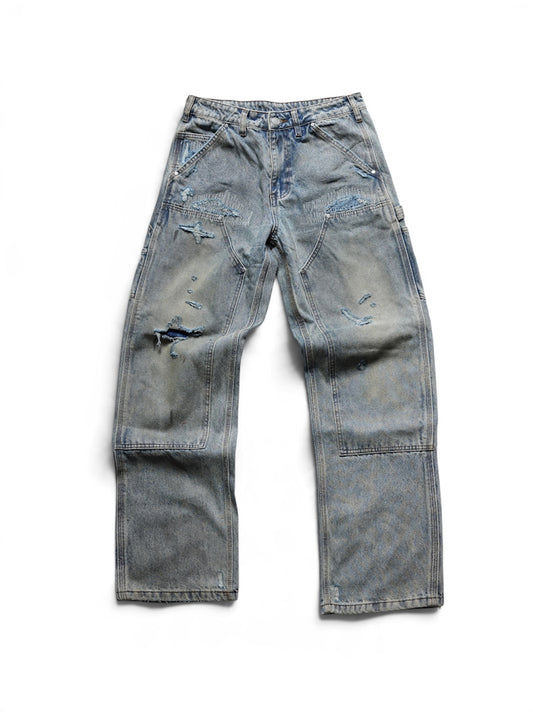 【BASKETCASE  - バスケットケース】HENCH DOUBLE KNEE PANTS  / LIGHT WASH (パンツ/ライトウォッシュ)