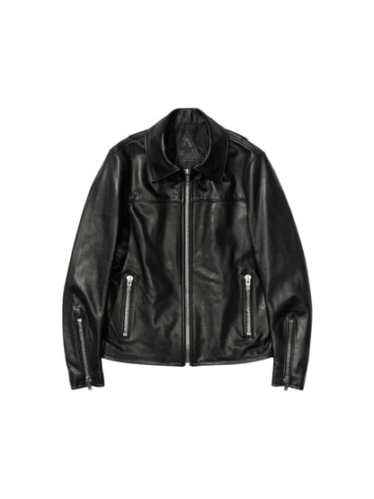 【A LEATHER - エーレザー】Roadster Jacket/ Black Luxe(ジャケット/ブラック)