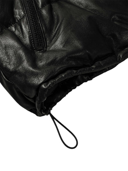 【A LEATHER - エーレザー】Down Jacket / Black Luxe(ジャケット/ブラック)