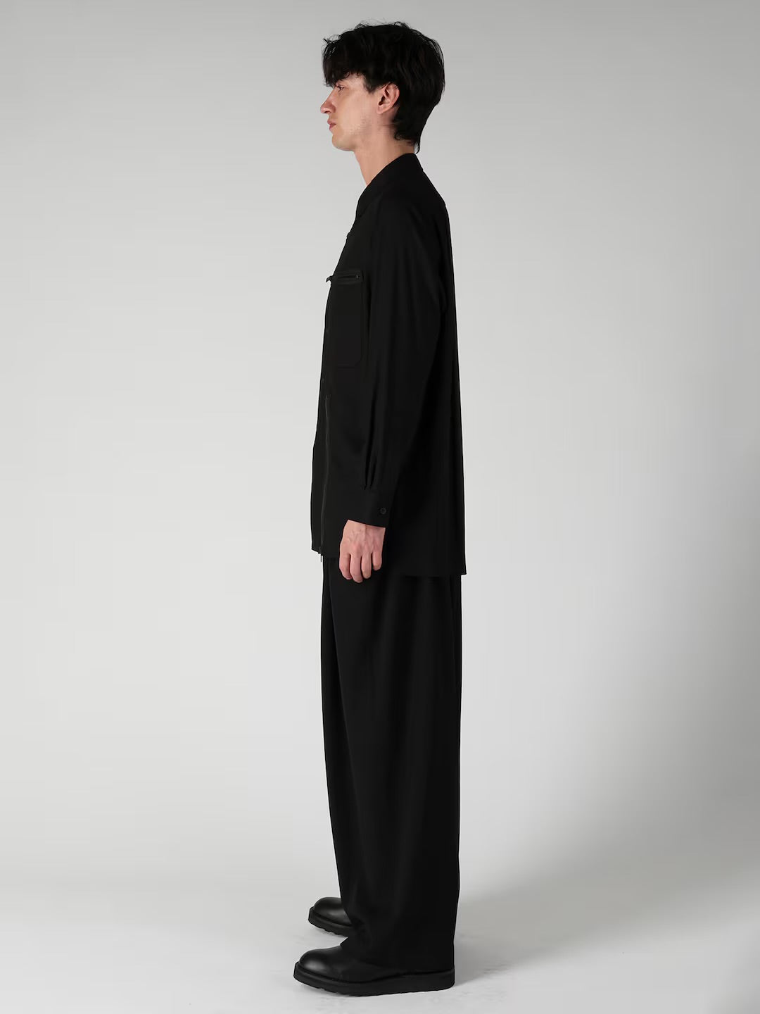 【Y's for men - ワイズフォーメン】REMAKE SHIRT TYPE 4 / BLACK (ジャケット/ブラック)