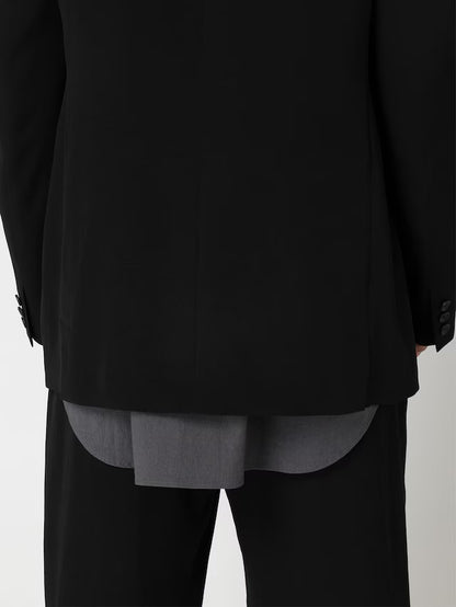 【Y's for men - ワイズフォーメン】TA TUXEDO LAYERED-POCKET JACKET / BLACK (ジャケット/ブラック)