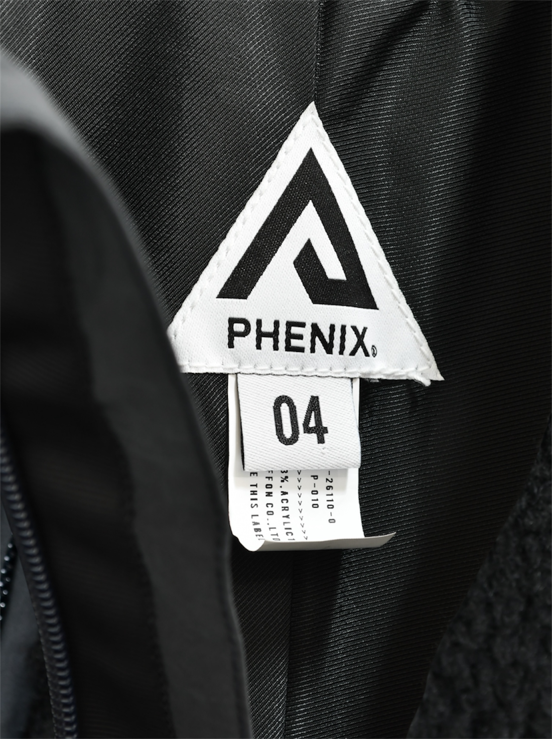 【PHENIX - フェニックス】PHENIX WIND STOPPER JACKET / BLACK (ジャケット/ブラック)