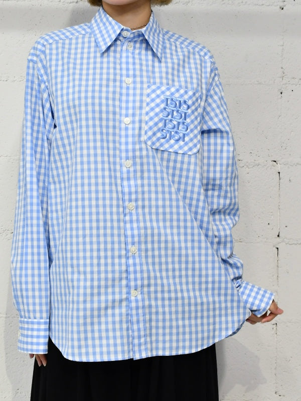 【TSTS -ティーエスティーエス】TSTS GINGHAM SHIRT / BLUE GIMGHAM (シャツ/ブルーギンガム)