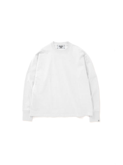 【Perfect ribs® - パーフェクトリブス】Long Sleeve T Shirts / White (Tシャツ/ホワイト)