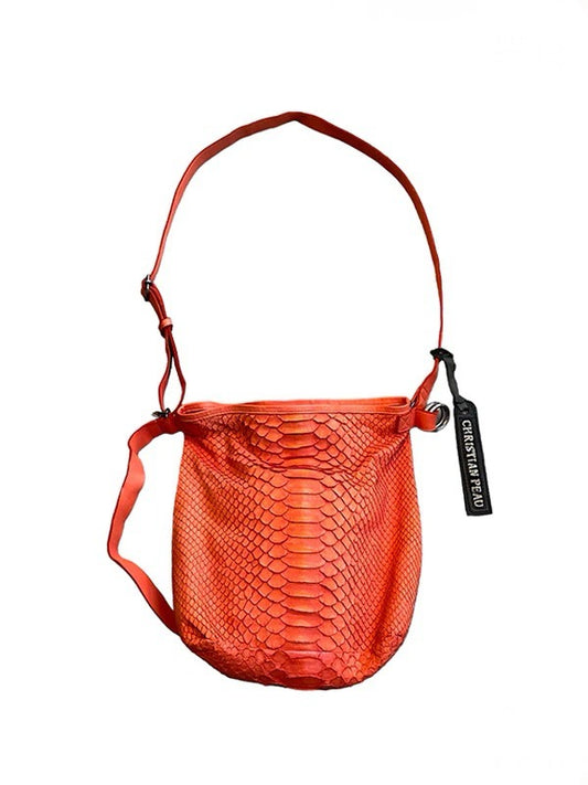 【Christian Peau - クリスチャンポー】CP SHOULDER BAG "Python Leather"/ MARIGOLD(バッグ)