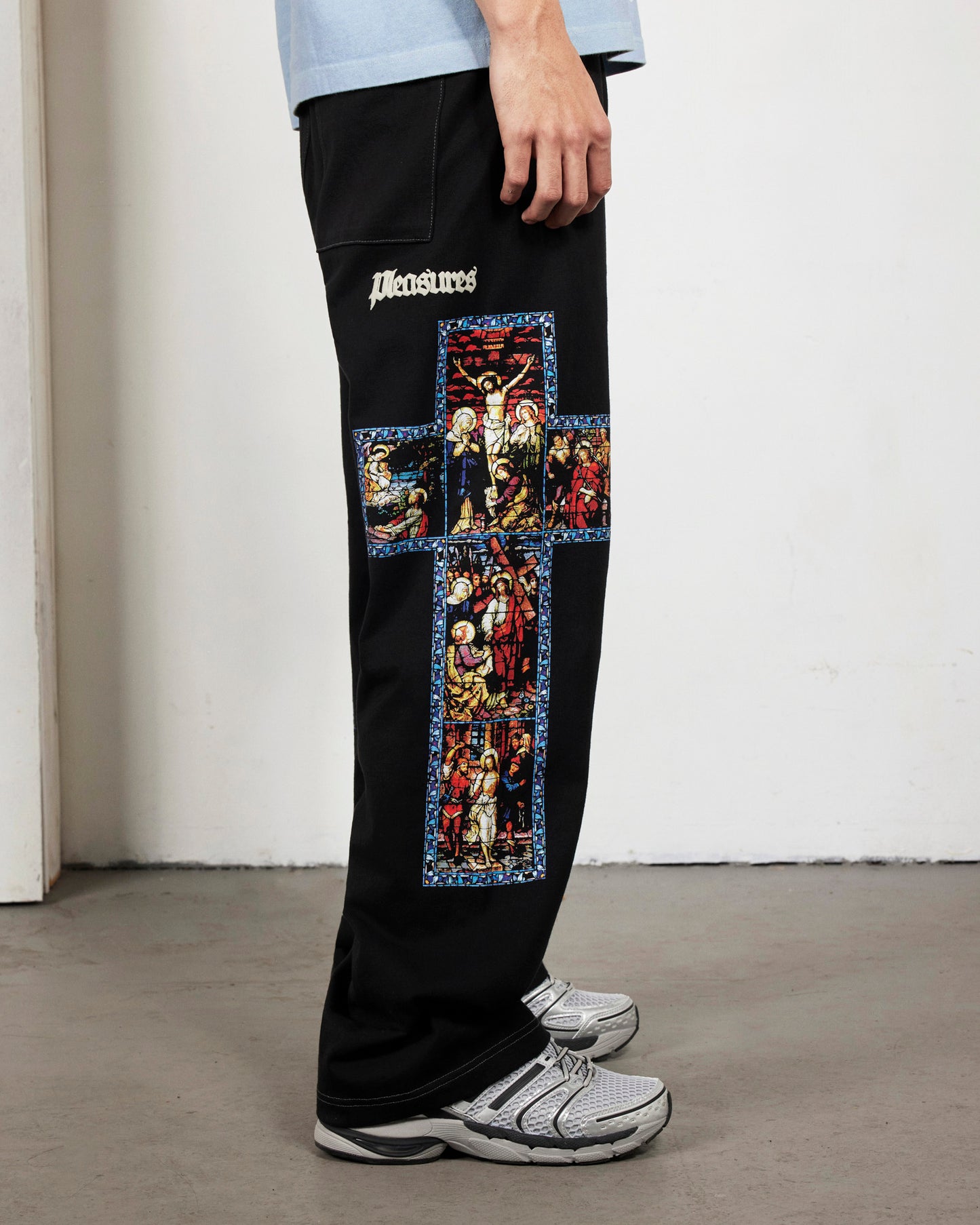 【PLEASURES - プレジャーズ】BLASPHEMY COTTON PANTS / BLACK (パンツ/ブラック)