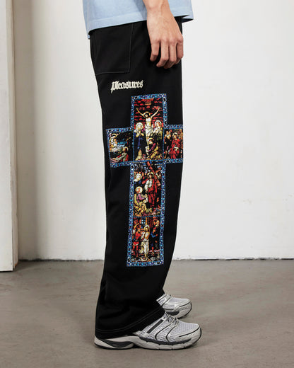 【PLEASURES - プレジャーズ】BLASPHEMY COTTON PANTS / BLACK (パンツ/ブラック)