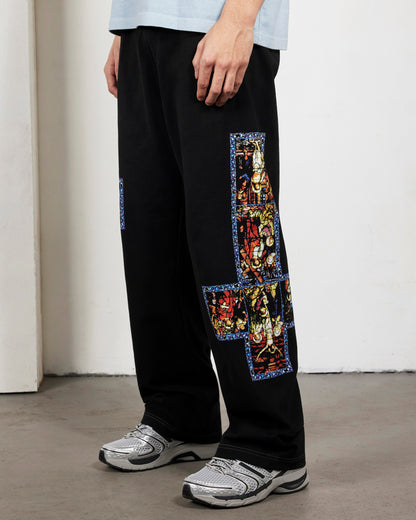 【PLEASURES - プレジャーズ】BLASPHEMY COTTON PANTS / BLACK (パンツ/ブラック)