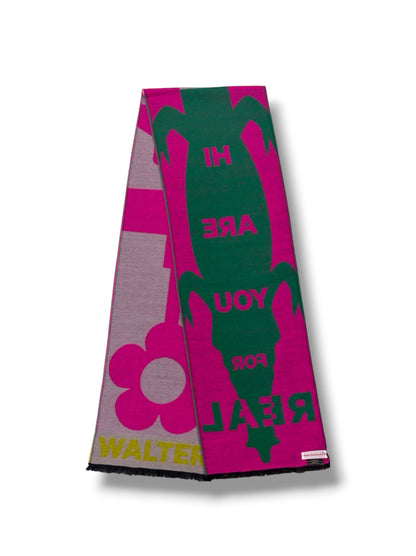 【Walter Van Beirendonck - ウォルターヴァンベイレンドンク】Scare crow scarf Single / Pink  (スカーフ/ピンク)