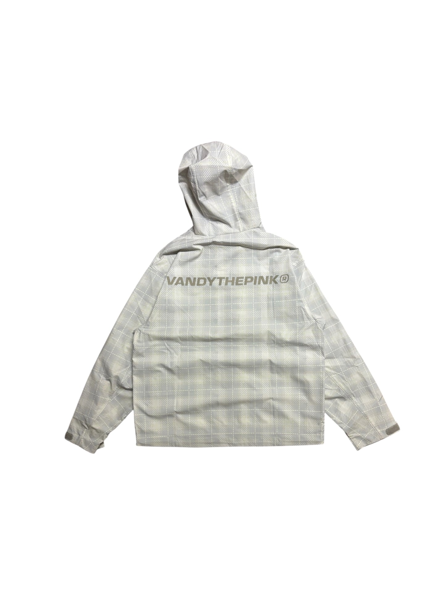【VANDY THE PINK - ヴァンディー・ザ・ピンク】PLAID WINDBREAKER JACKET / CREAM (ジャケット/クリーム)