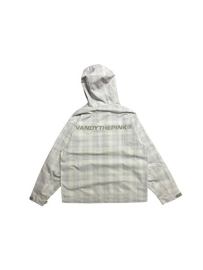 【VANDY THE PINK - ヴァンディー・ザ・ピンク】PLAID WINDBREAKER JACKET / CREAM (ジャケット/クリーム)