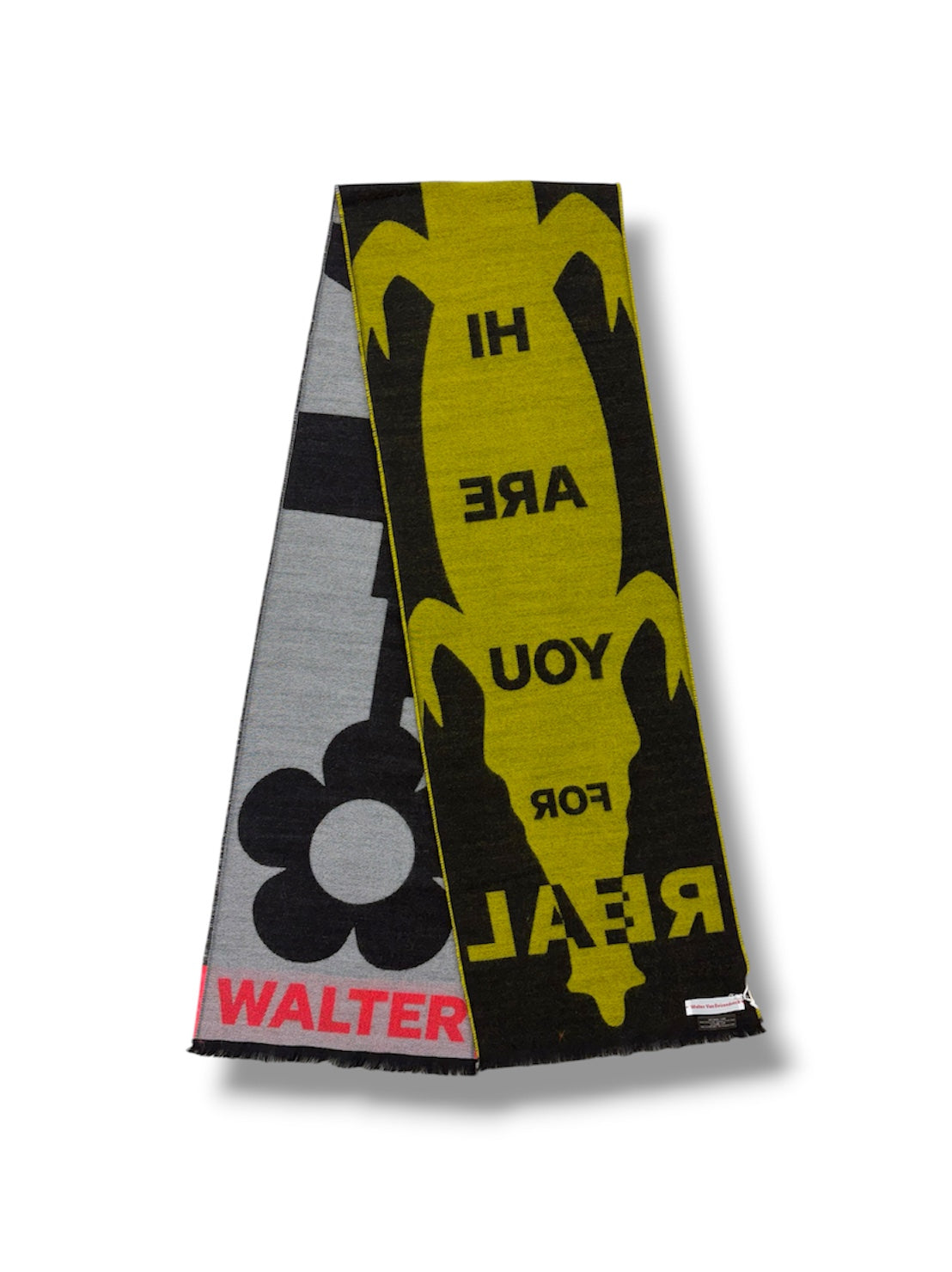 【Walter Van Beirendonck - ウォルターヴァンベイレンドンク】Scare crow scarf Single / Black  (スカーフ/ブラック)