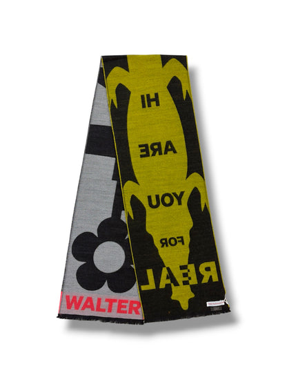 【Walter Van Beirendonck - ウォルターヴァンベイレンドンク】Scare crow scarf Single / Black  (スカーフ/ブラック)