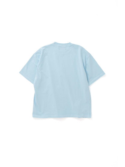 【Perfect ribs® - パーフェクトリブス】Short Sleeve T Shirts / Sax(Tシャツ/サックス)