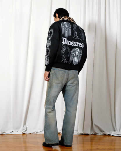 【PLEASURES - プレジャーズ】ANGEL DEMON FLIGHT JACKET / BLACK (ジャケット/ブラック)