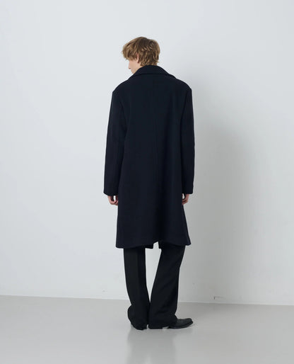 【SUN FLOWER - サンフラワー】DB OVERCOAT / Black (コート/ブラック)