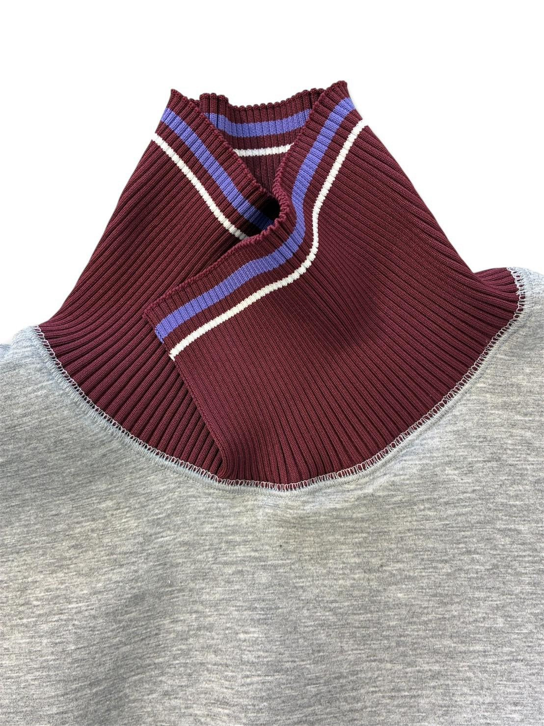 【kolor BEACON - カラー ビーコン】26WBM-T04232-03 Tops / Heather Gray (スウェットシャツ/ヘザーグレー）