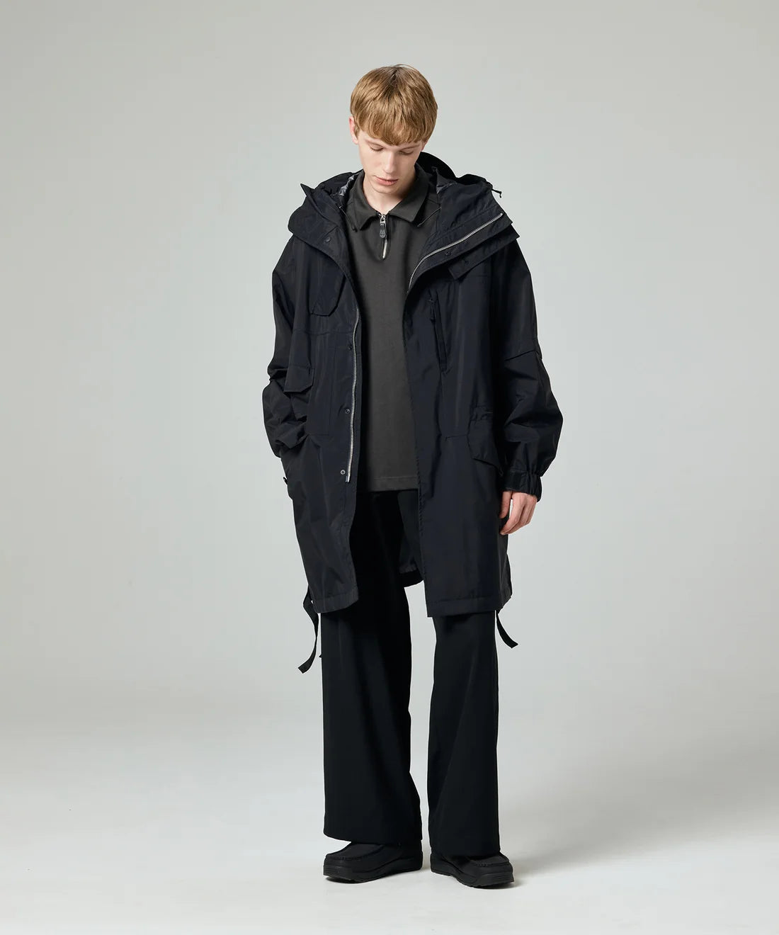 【PHENIX - フェニックス】TECH SMOCK COAT / WINDSTOPPER® PRODUCTS BY GORE-TEX LABS /BLACK (コート/ブラック)