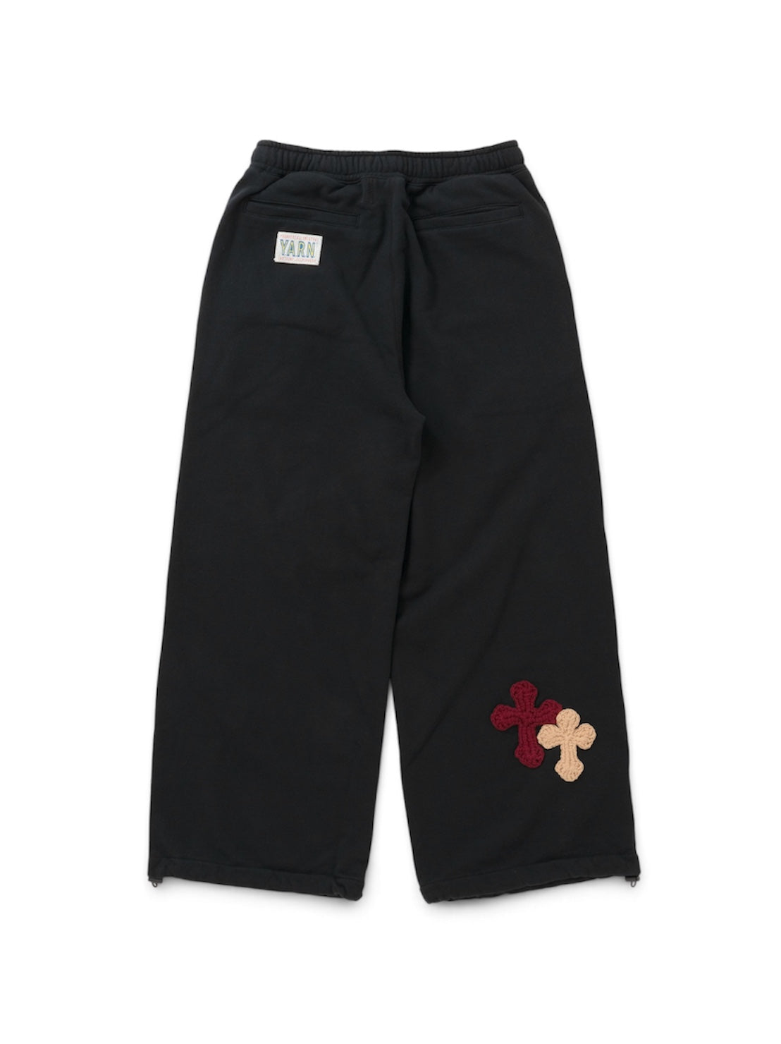 【Perfect ribs® × Y.A.R.N.】New Super Wide Sweat Pants (スウェットパンツ/ブラック)
