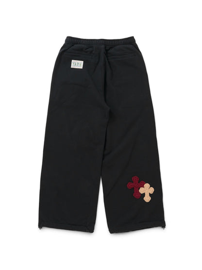 【Perfect ribs® × Y.A.R.N.】New Super Wide Sweat Pants (スウェットパンツ/ブラック)