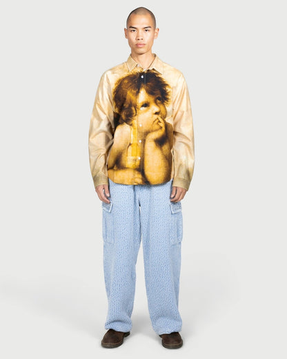 【PLEASURES - プレジャーズ】CHERUB BUTTON UP / MULTI (シャツ/マルチ)