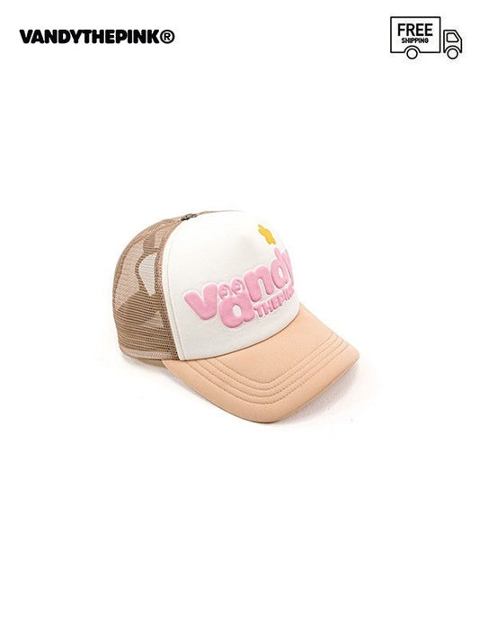 【VANDY THE PINK - ヴァンディー・ザ・ピンク】VTP PASTEL TRUCKER HAT (キャップ/ベージュ)