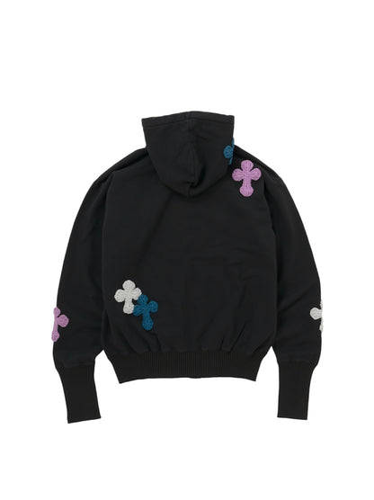 【Perfect ribs® × Y.A.R.N.】Basic Zip Hoodie (フーディー/ブラック)