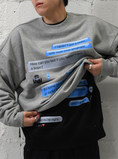 【TSTS -ティーエスティーエス】TSTS  EMOJI SWEATSHIRT / GRAY (スウェットシャツ/グレー)