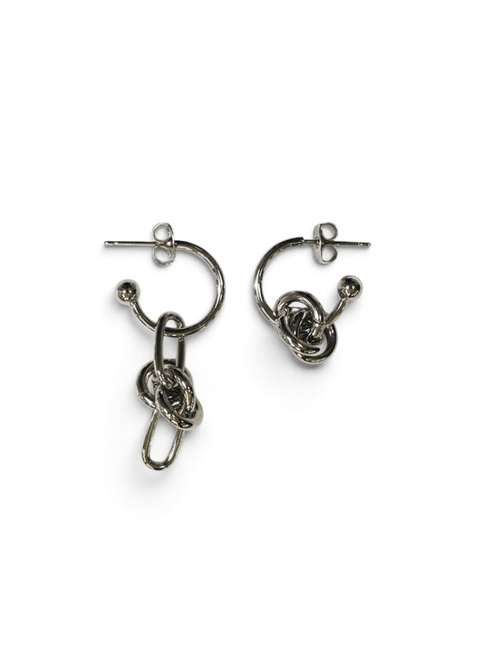 【JUSTINE CLENQUET- ジュスティーヌクランケ】DARIA EARRINGS (ピアス/シルバー)