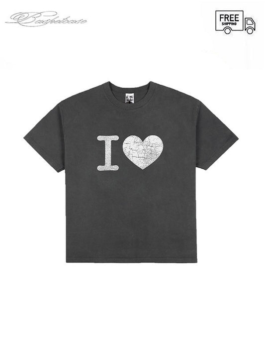 【BASKETCASE GALLERY - バスケットケースギャラリー】I HEART TEE / BLACK (Tシャツ/ブラック)