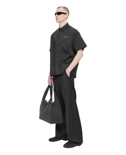 【HELIOT EMIL  - エリオットエミル】ALSORAN SS SHIRT / BLACK (シャツ/ブラック)