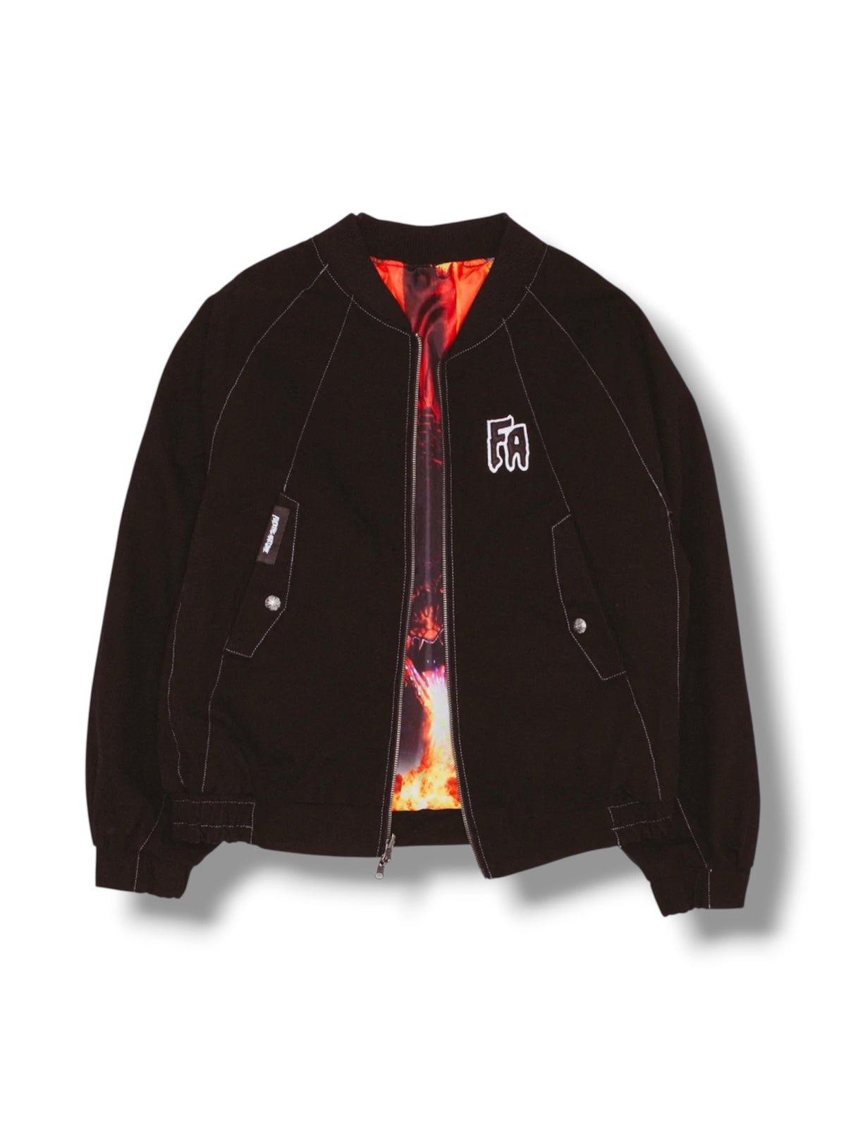 【Fucking Awesome - ファッキングオーサム】FA REVERSIBLE BOMBER / BLACK（ジャケット/ブラック)
