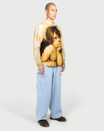 【PLEASURES - プレジャーズ】CHERUB BUTTON UP / MULTI (シャツ/マルチ)