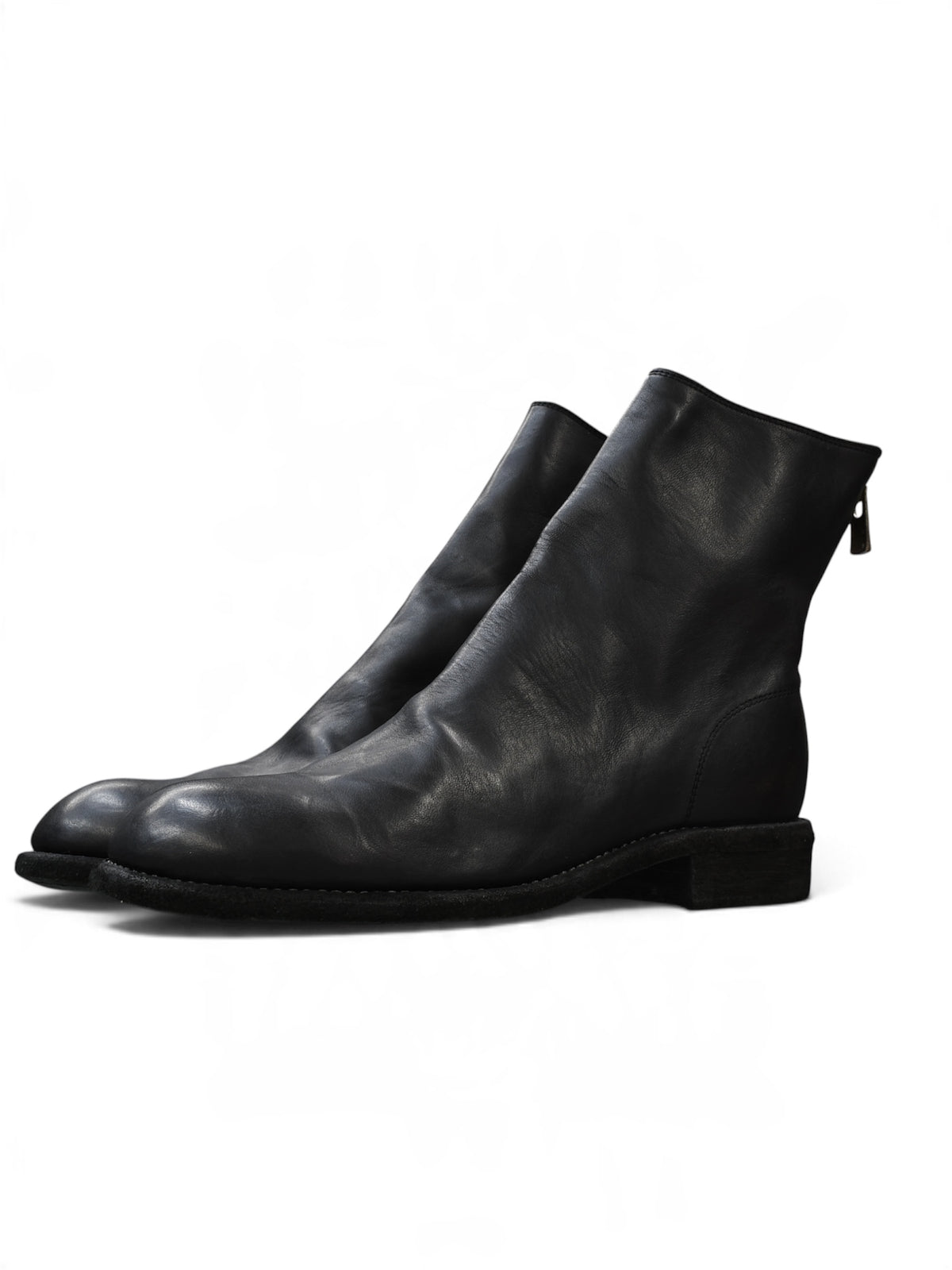 【GUIDI - グイディ】986 HORSE FULL GRAIN BACK ZIP BOOTS / BLACK (ブーツ/ブラック)