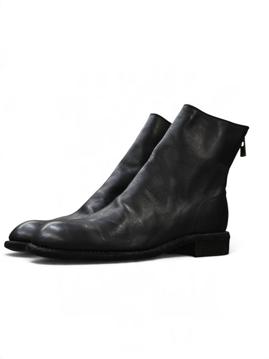 【GUIDI - グイディ】986 HORSE FULL GRAIN BACK ZIP BOOTS / BLACK (ブーツ/ブラック)