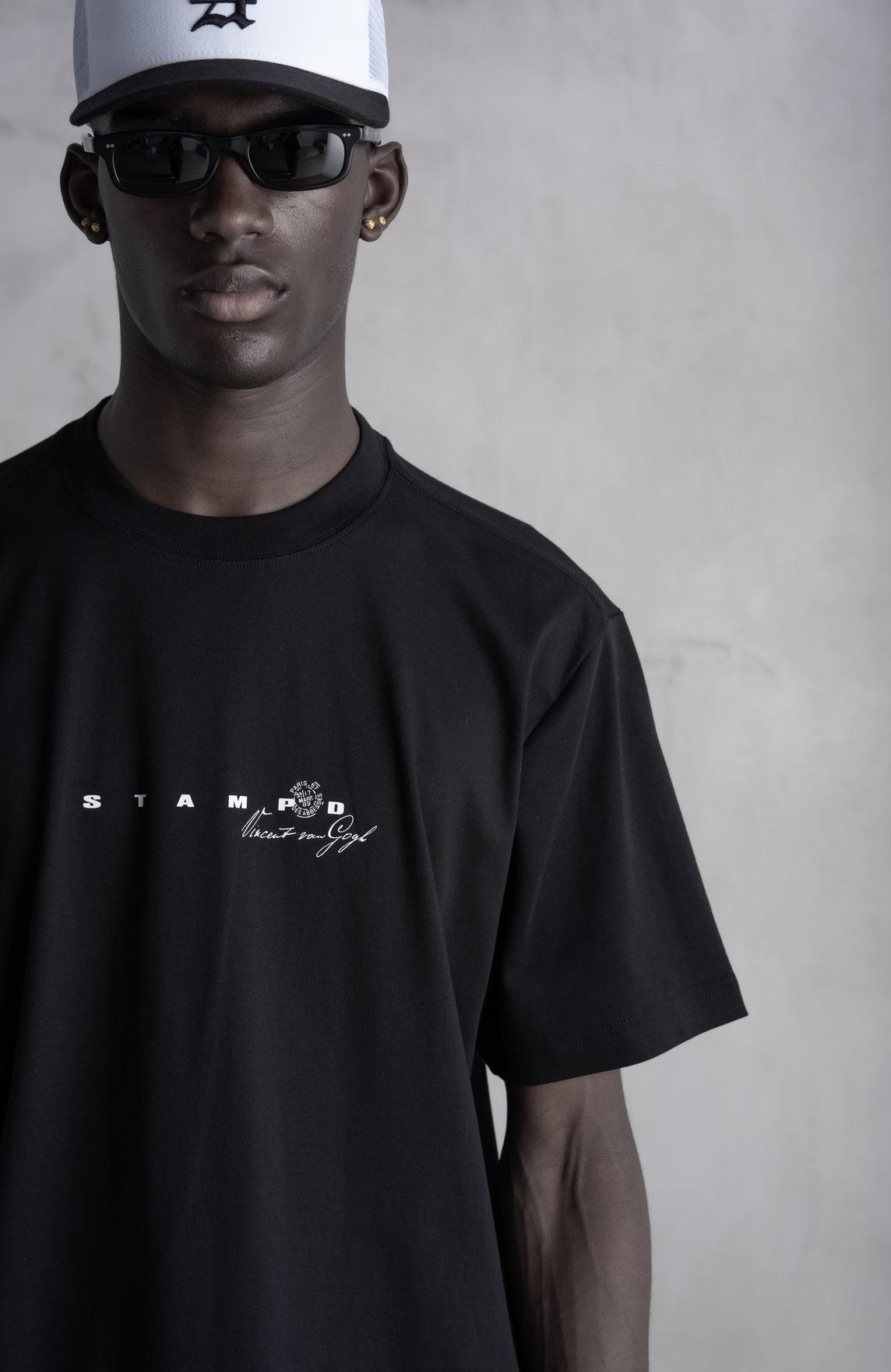 【STAMPD - スタンプド】VAN GOSH RELAXED TEE / BLACK (Tシャツ/ブラック)