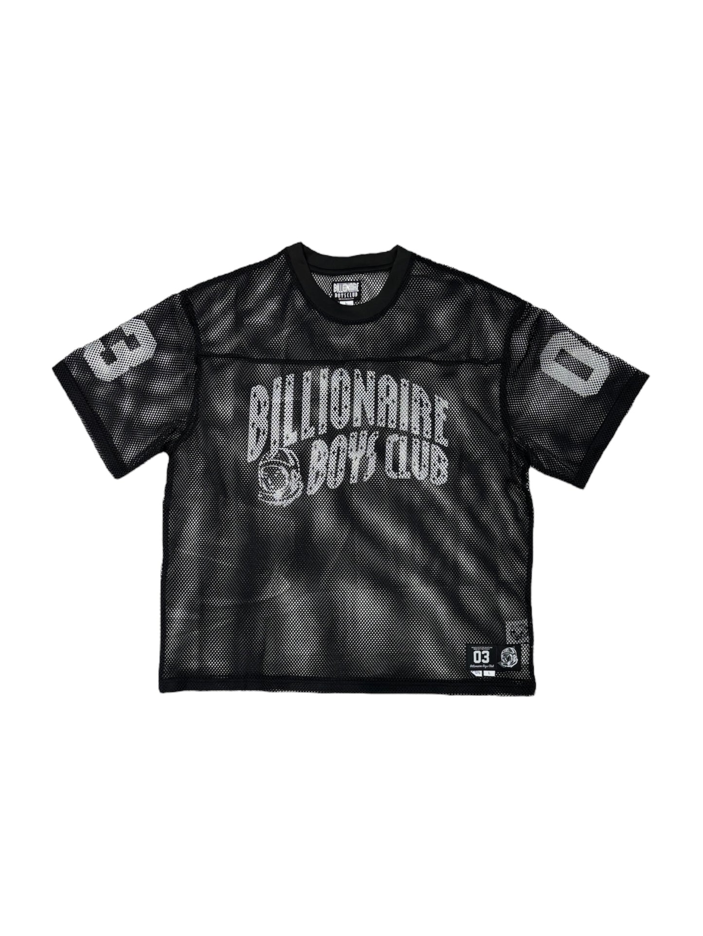 【Billionaire Boys Club-ビリオネアボーイズクラブ】 BB VARSITY CROP FIT FOOTBALL JERSEY / BLACK (Tシャツ/ブラック)